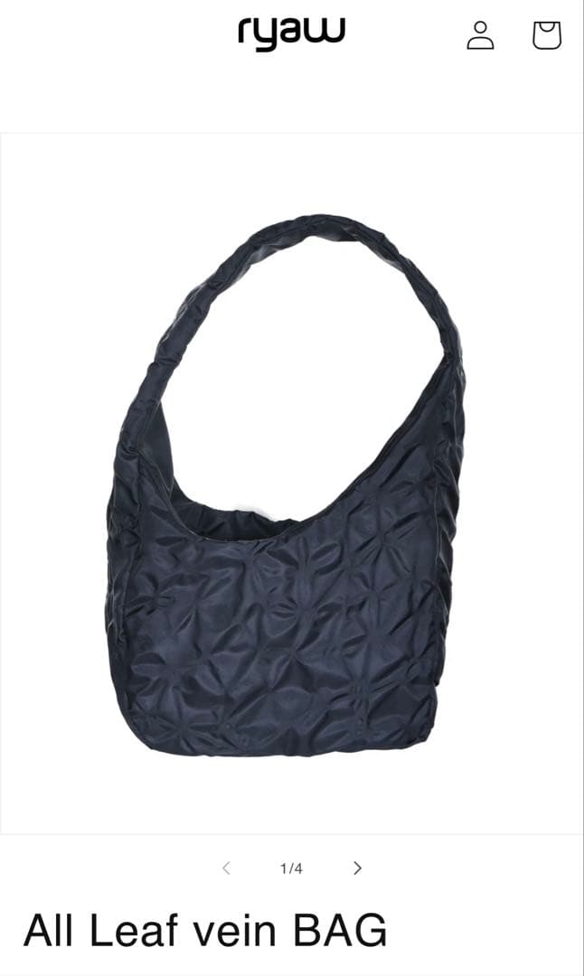 ryaw All Leaf Vein Bag ブラック