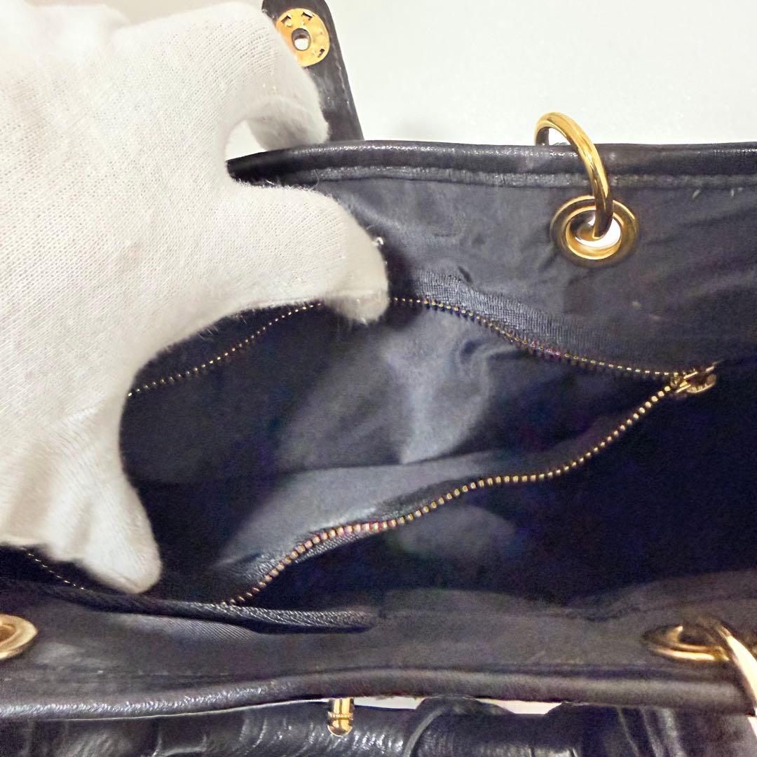 新品同様 ポーター ミニアチュール 2way ハンドバッグ ブラック レザー