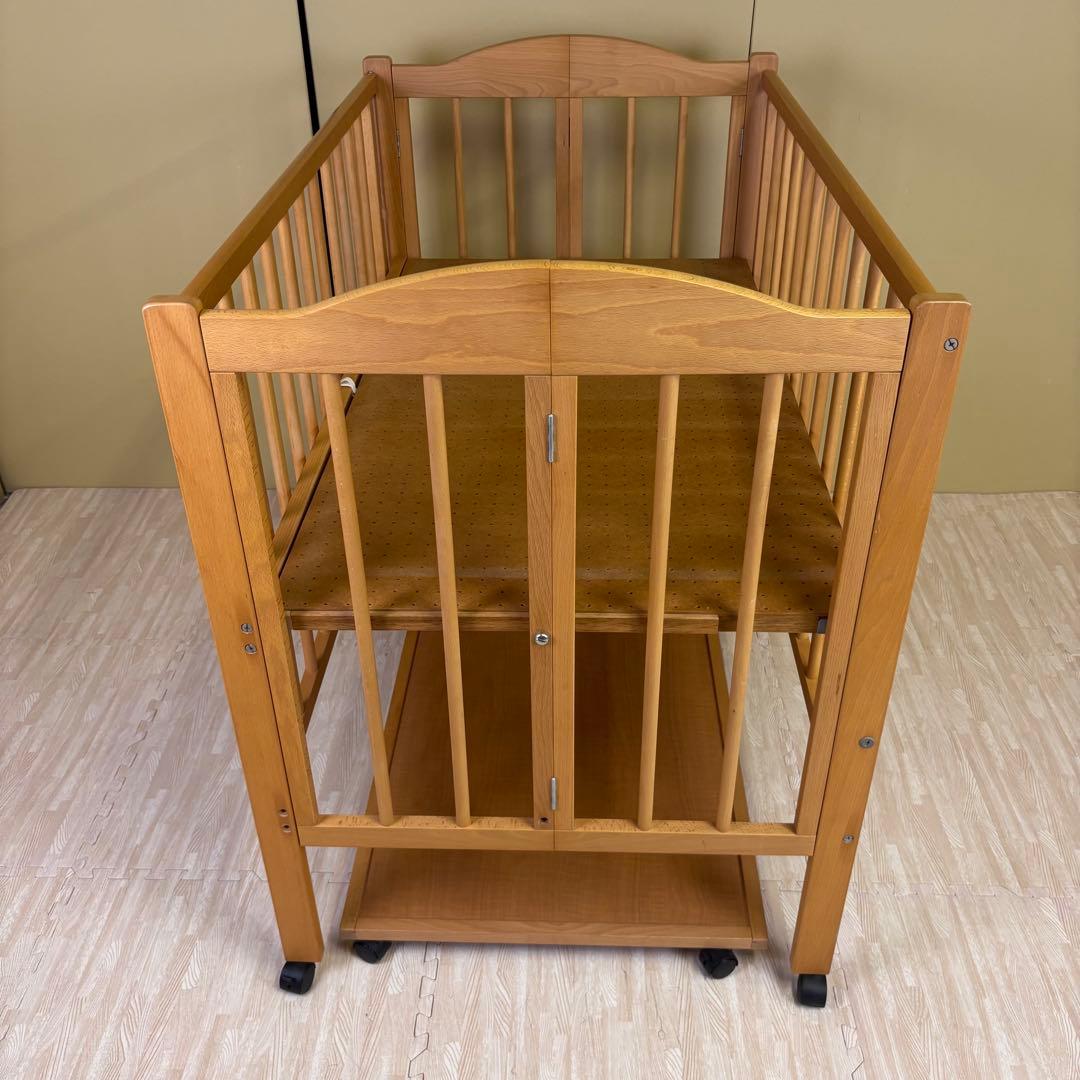 除菌清掃済　安心安全の日本製　スリーピー　ワンタッチハイベッド　ナチュラル