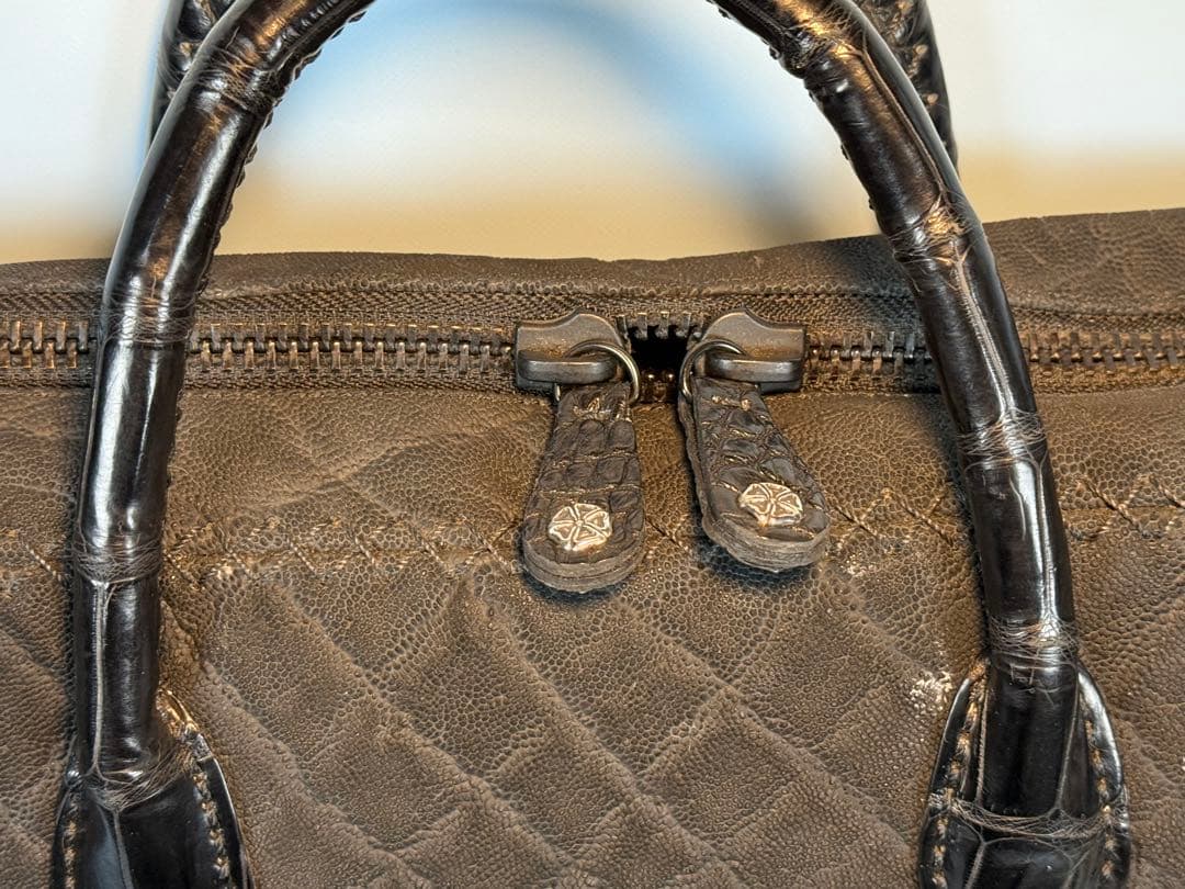 [限定品] FUNNY製STALLION,エレファント革手提げビジネスバッグ