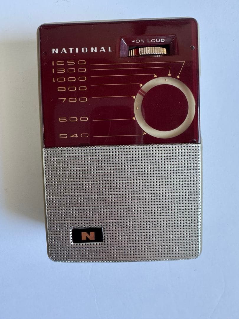 デッドストック！！ナショナル　6石超小型トランジスタラジオ　AT-130
