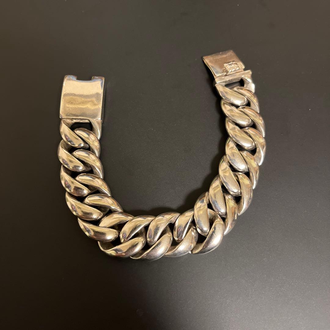 シルバー925 ブレスレット　極太　喜平　ヴィンテージ