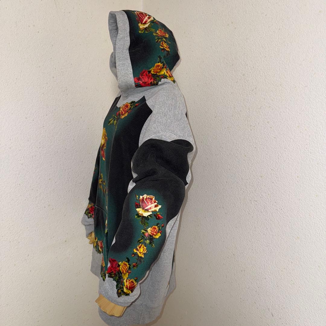 Supreme × JeanPaulGaultier パーカー グレー 花柄 L