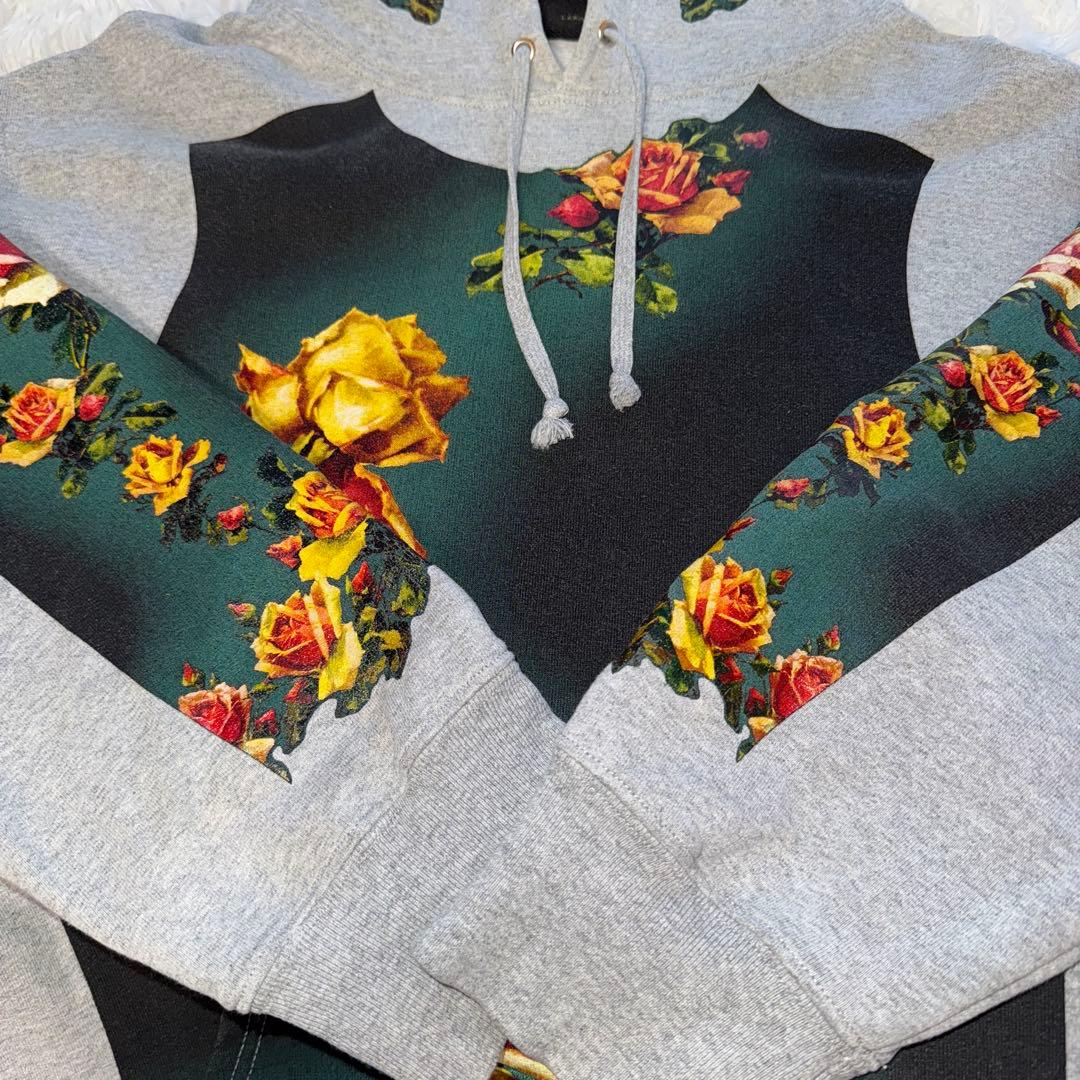Supreme × JeanPaulGaultier パーカー グレー 花柄 L