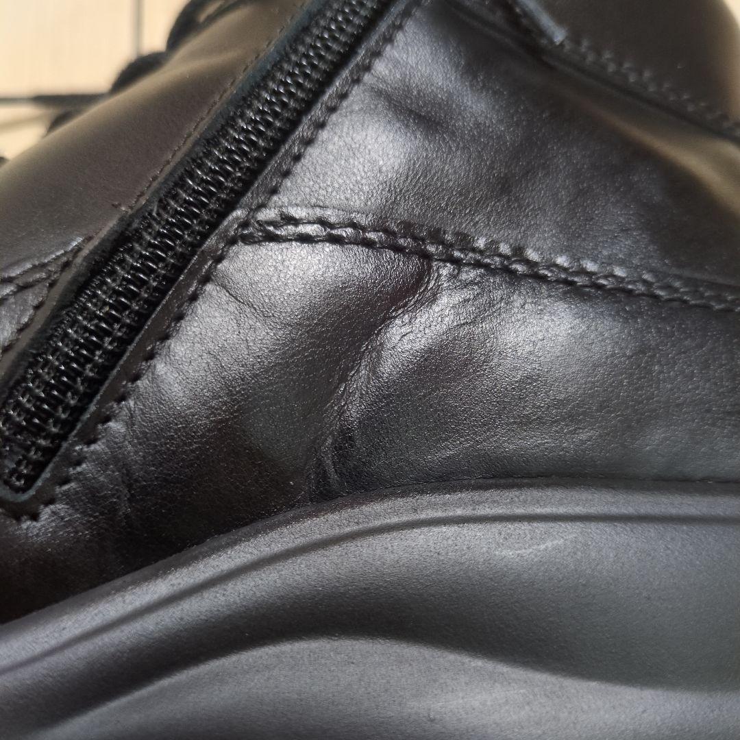 美品 フィンコンフォート ドイツ サイドジップ アンクルブーツ 23.5