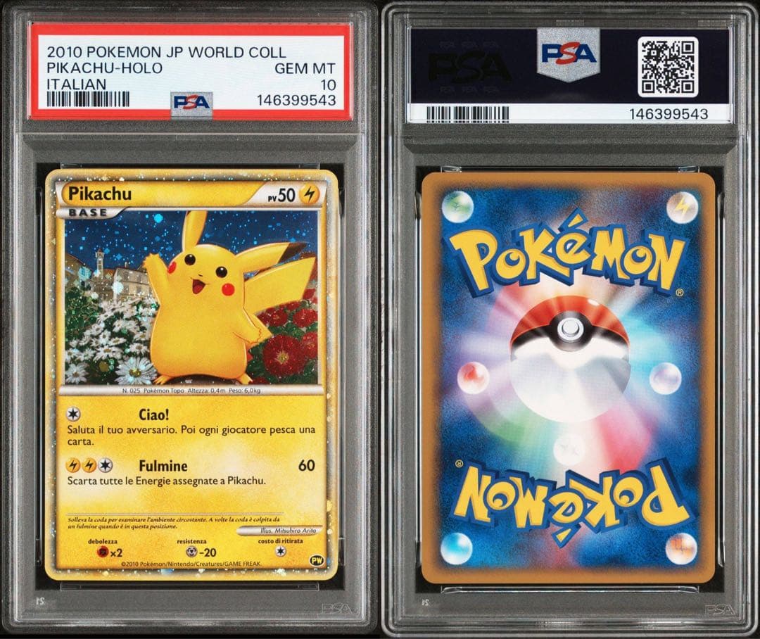 【PSA10】ピカチュウ ワールド イタリア