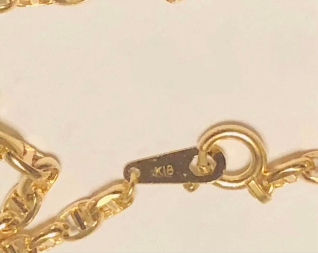 アンカーブレスレット k18 18cm