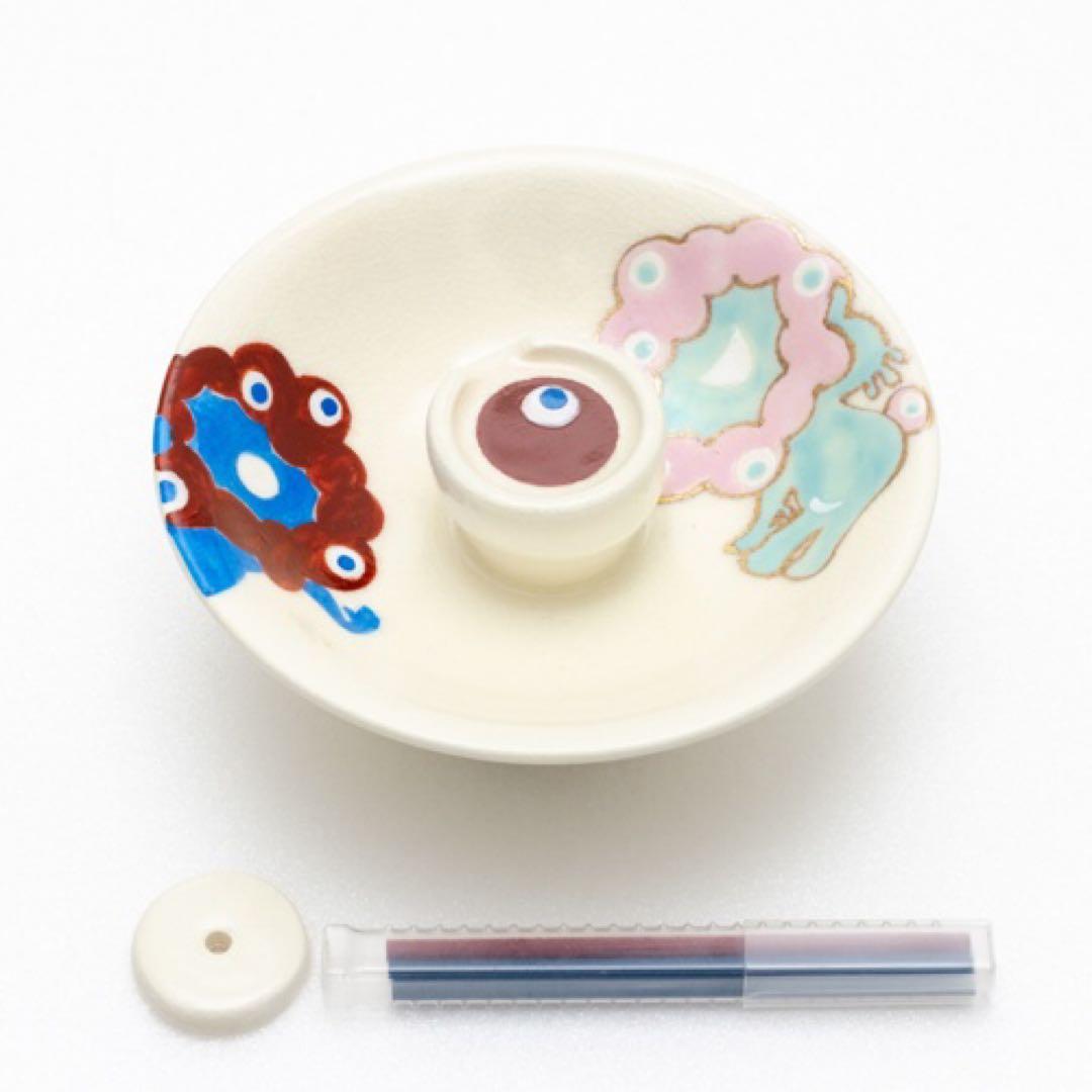 【EXPO2025】ミャクミャク 京焼 清水焼 香立て&お香セット