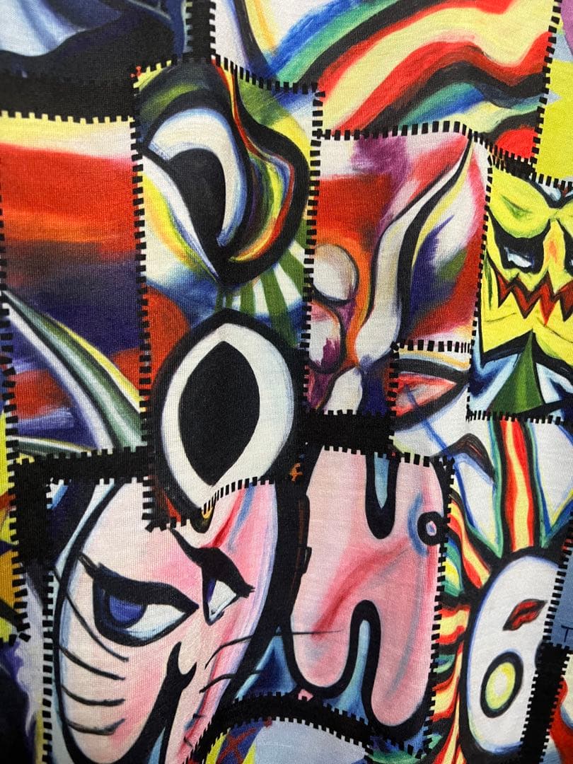 岡本太郎　希少　Tシャツ サイズL 展覧会　全面プリント　限定