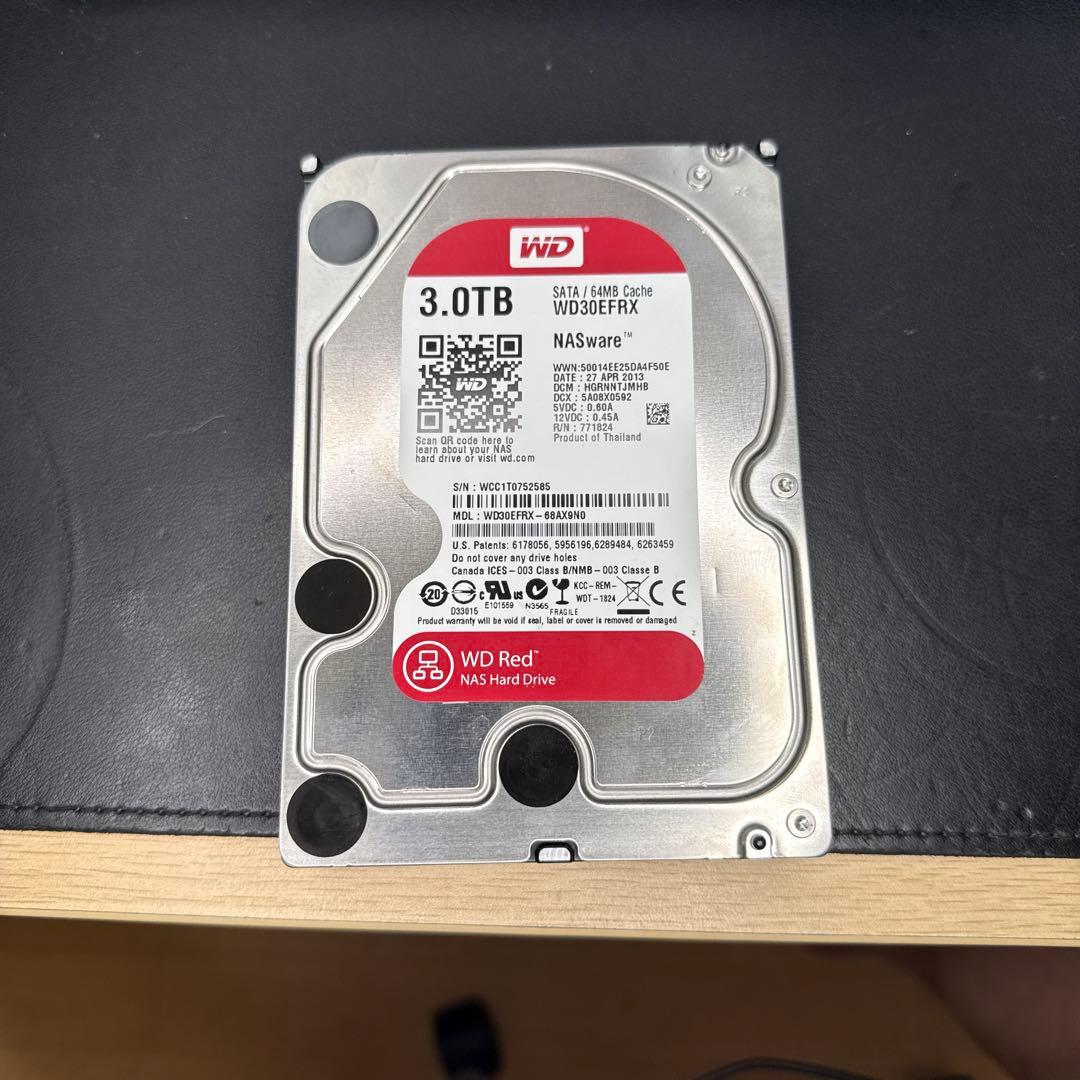 Western Digital WD30EFRX HDD 3TB 9043時間