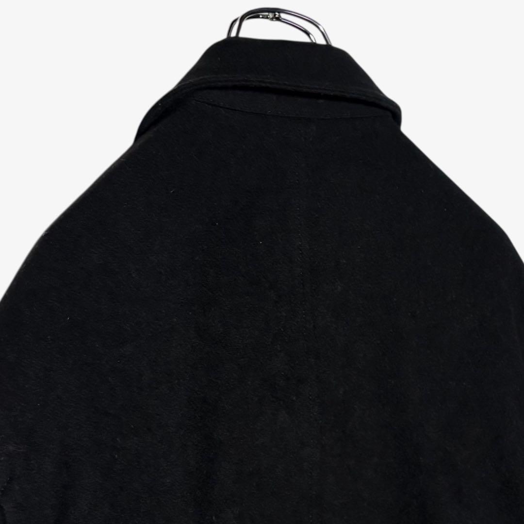 00sUSA古着バナナリパブリック ウールジャケット 黒 M ジップ短丈ブルゾン