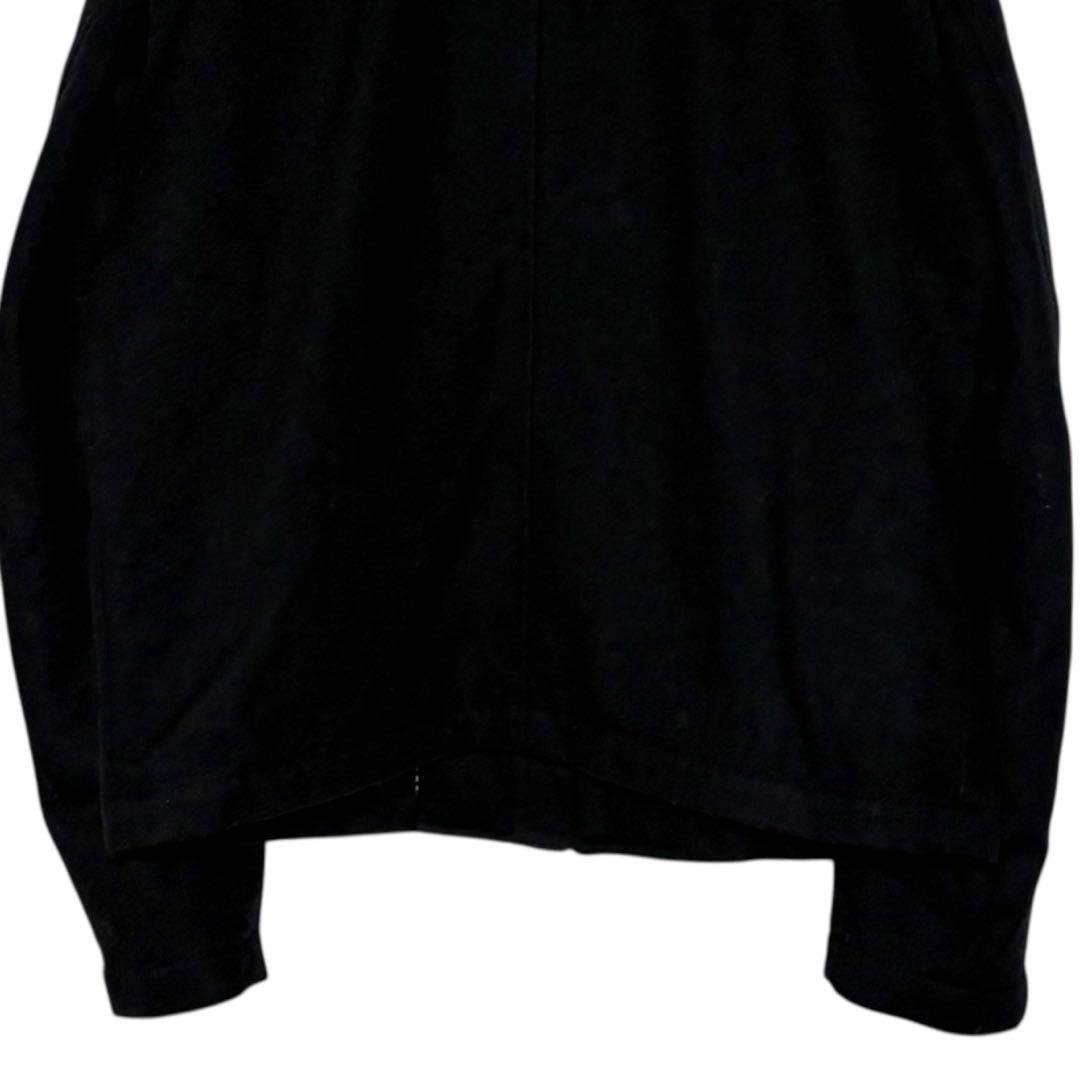 00sUSA古着バナナリパブリック ウールジャケット 黒 M ジップ短丈ブルゾン