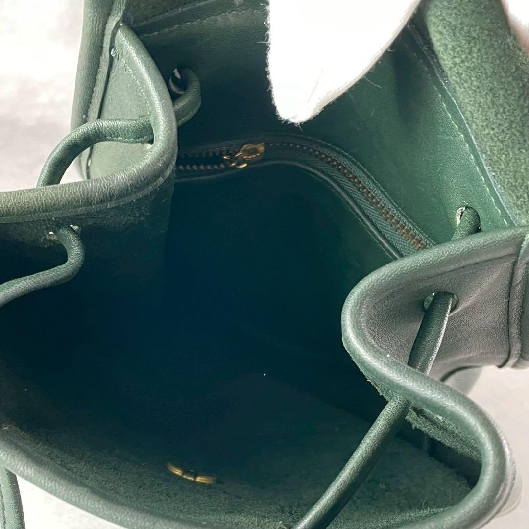 ✨稀少カラー✨オールドコーチ　リュック　バックパック　ターンロック　レザー　緑