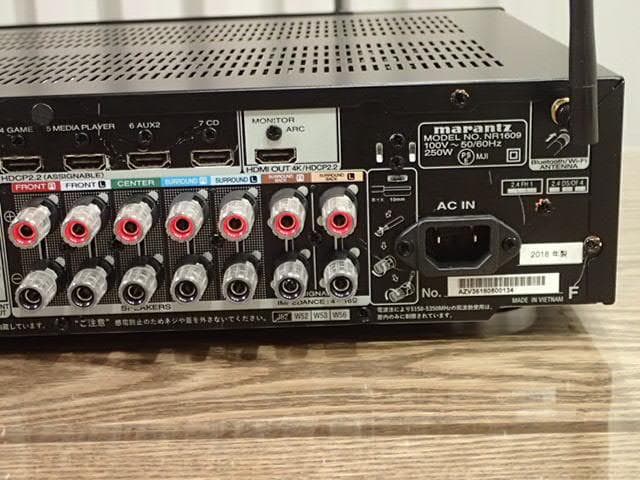 美品marantz NR1609 AVアンプ 2018年製　快調・リモコン他多し