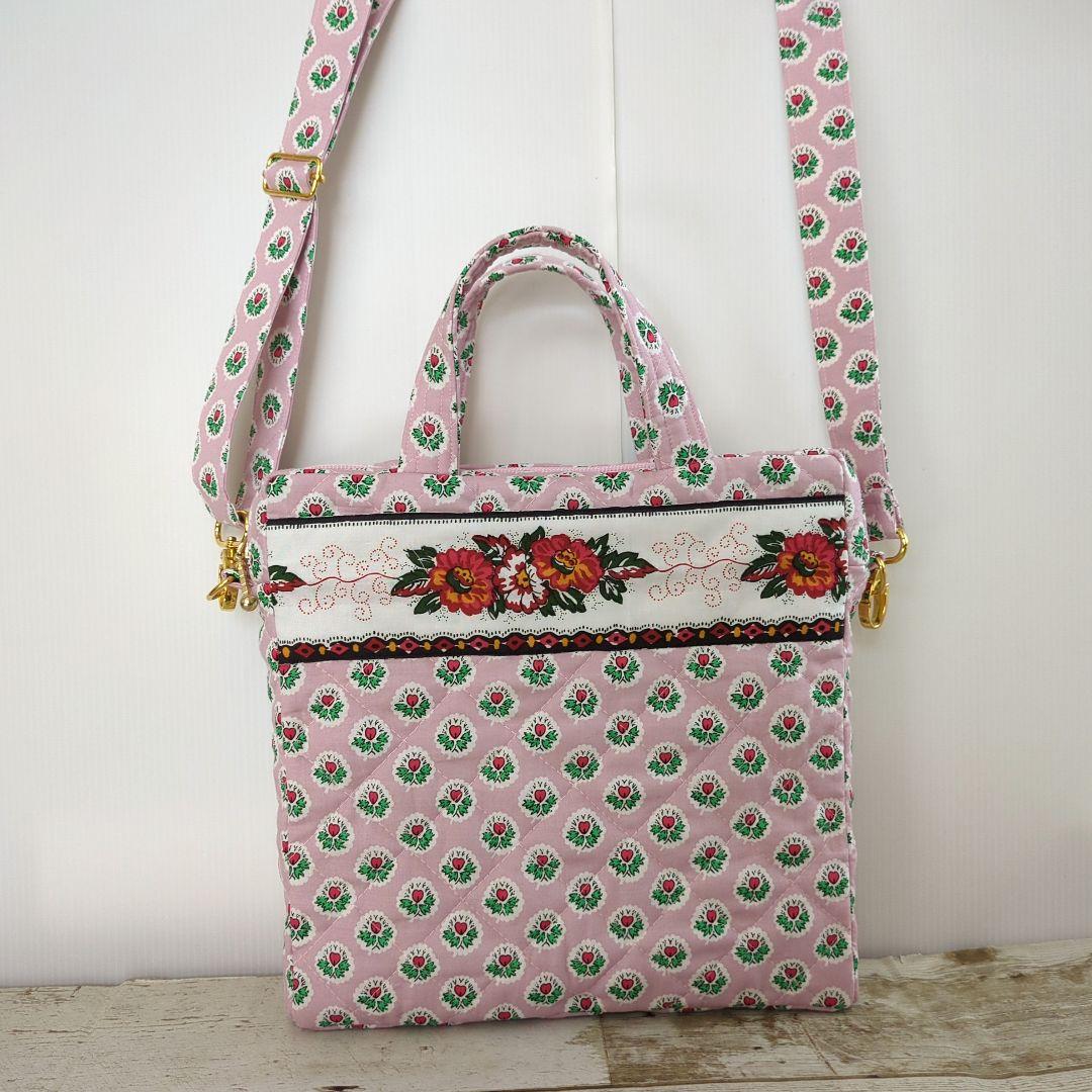 2wayスクエアバッグ　ハンドメイド