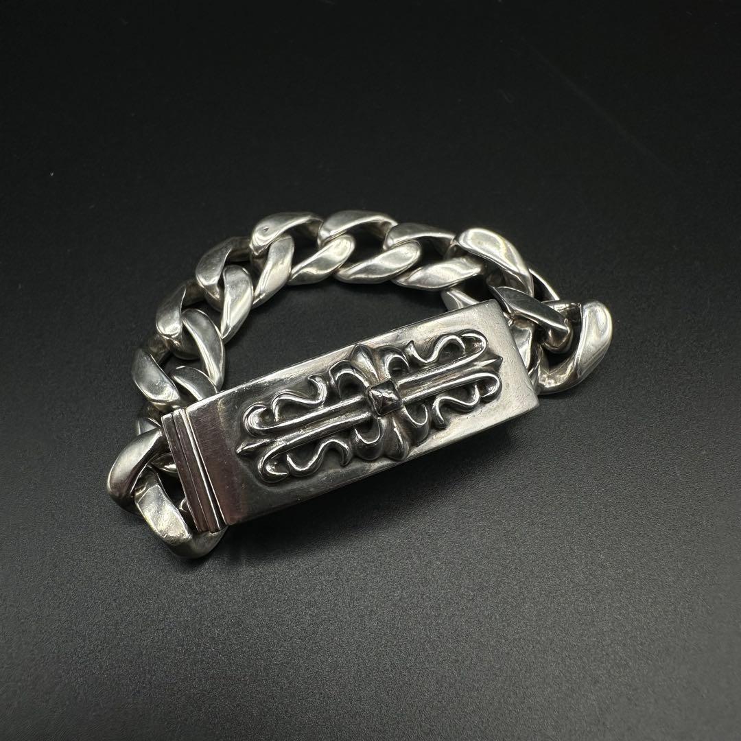 Argent Gleam フローラル クロス IDブレスレット　SV925