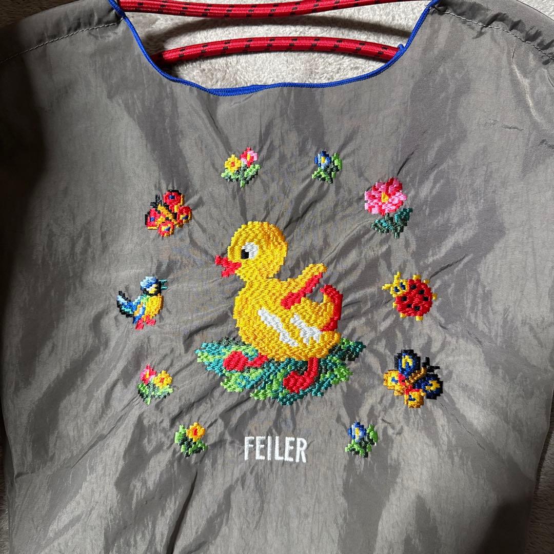 【えね】ボールアンドチェーン　フェイラー　エコバッグ　グレー　Mサイズ