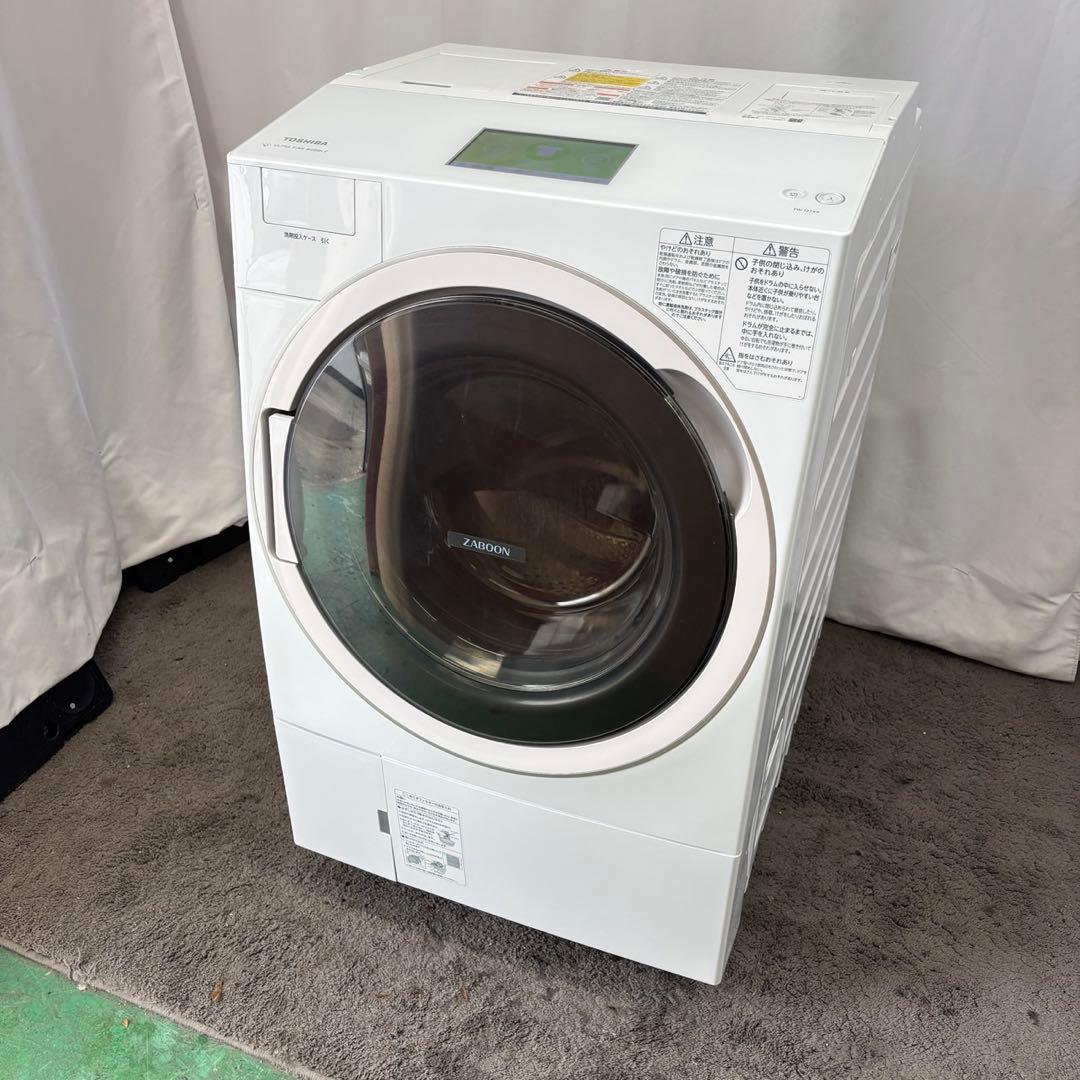 ★784　ドラム式洗濯機　東芝　12キロ　左開き　自動投入　綺麗　安い　設置無料