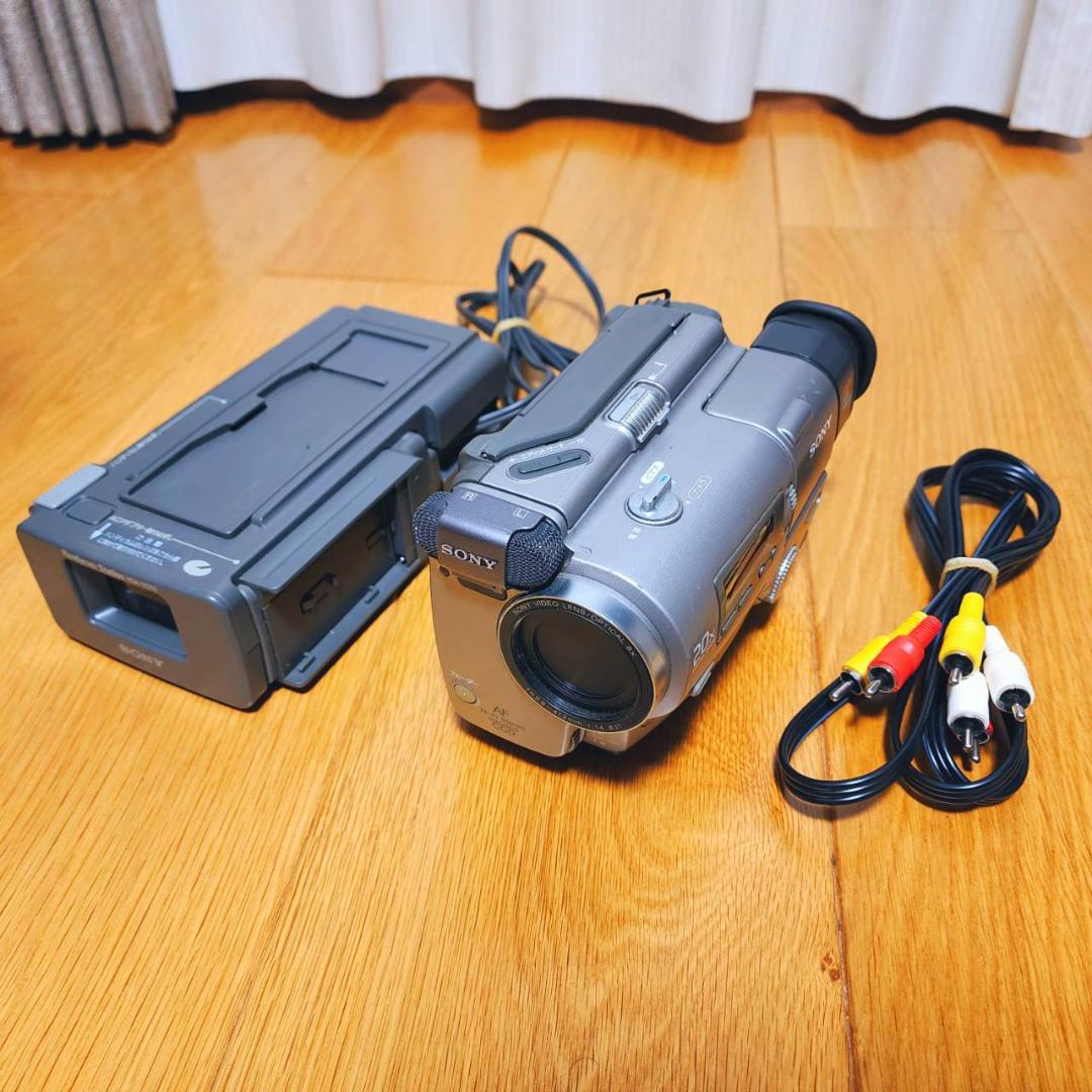 【動作確認済】SONY Hi8 8ミリ 高画質 ビデオカメラ ステーションセット
