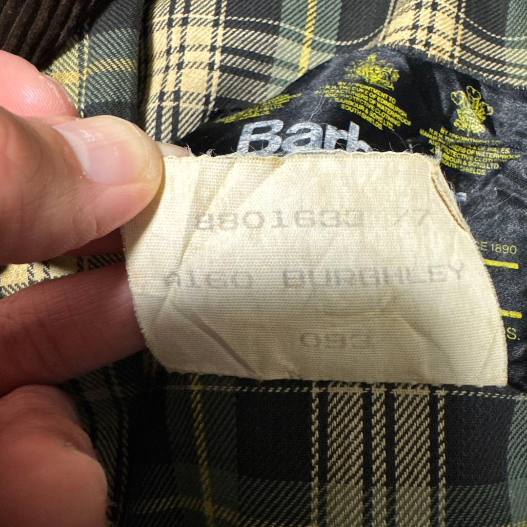 80s Barbour Burghrey オイルドジャケット　42