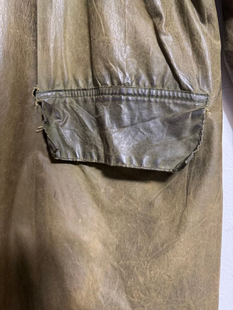 80s Barbour Burghrey オイルドジャケット　42