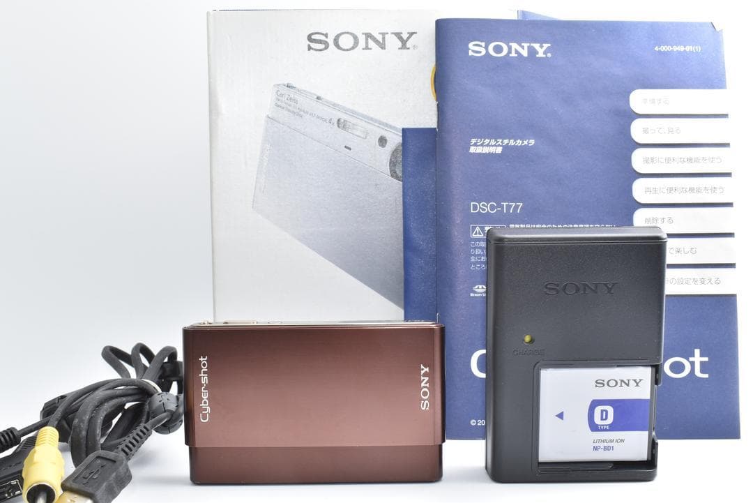 【元箱付き】ソニー SONY Cyber-shot DSC-T77 ブラウン