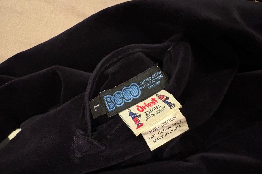 値下げ BGCO 別珍 スカジャン スーベニア Hawaii ハワイ 濃紫 L