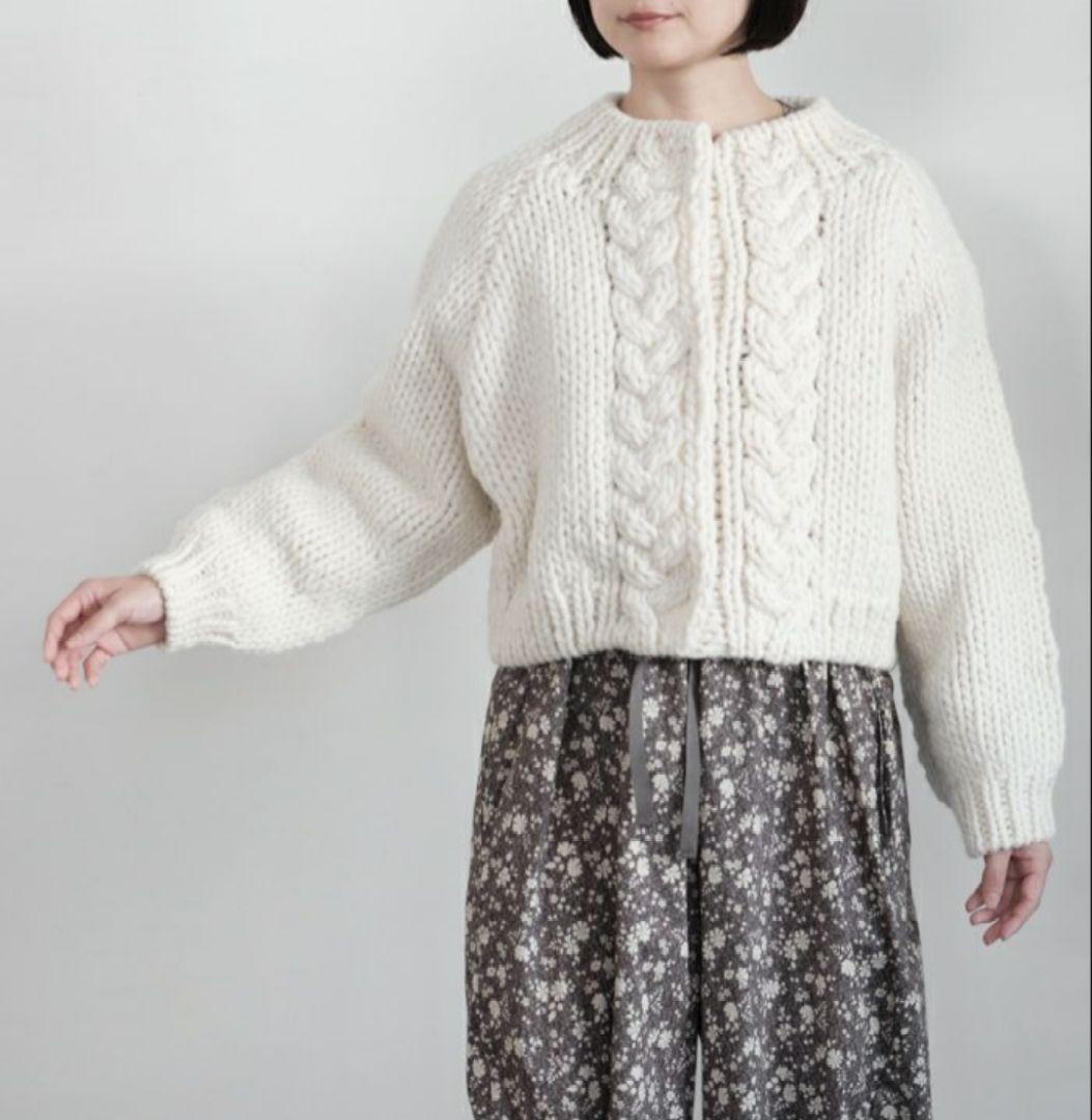 Porter des boutons　ポルテデブトン　手編みニットカーディガン