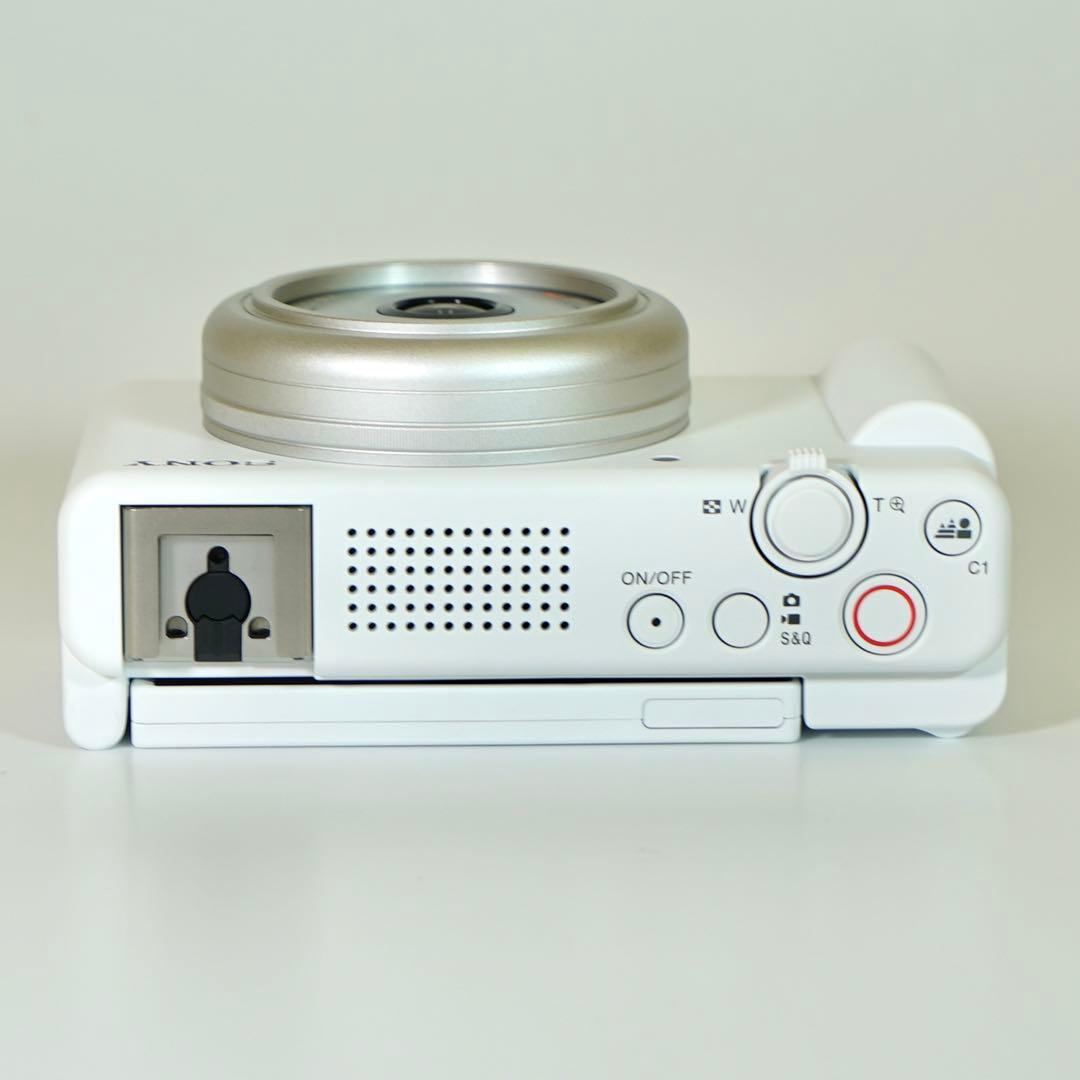美品 SONY VLOGCAM ZV-1F ホワイト 動作確認済み
