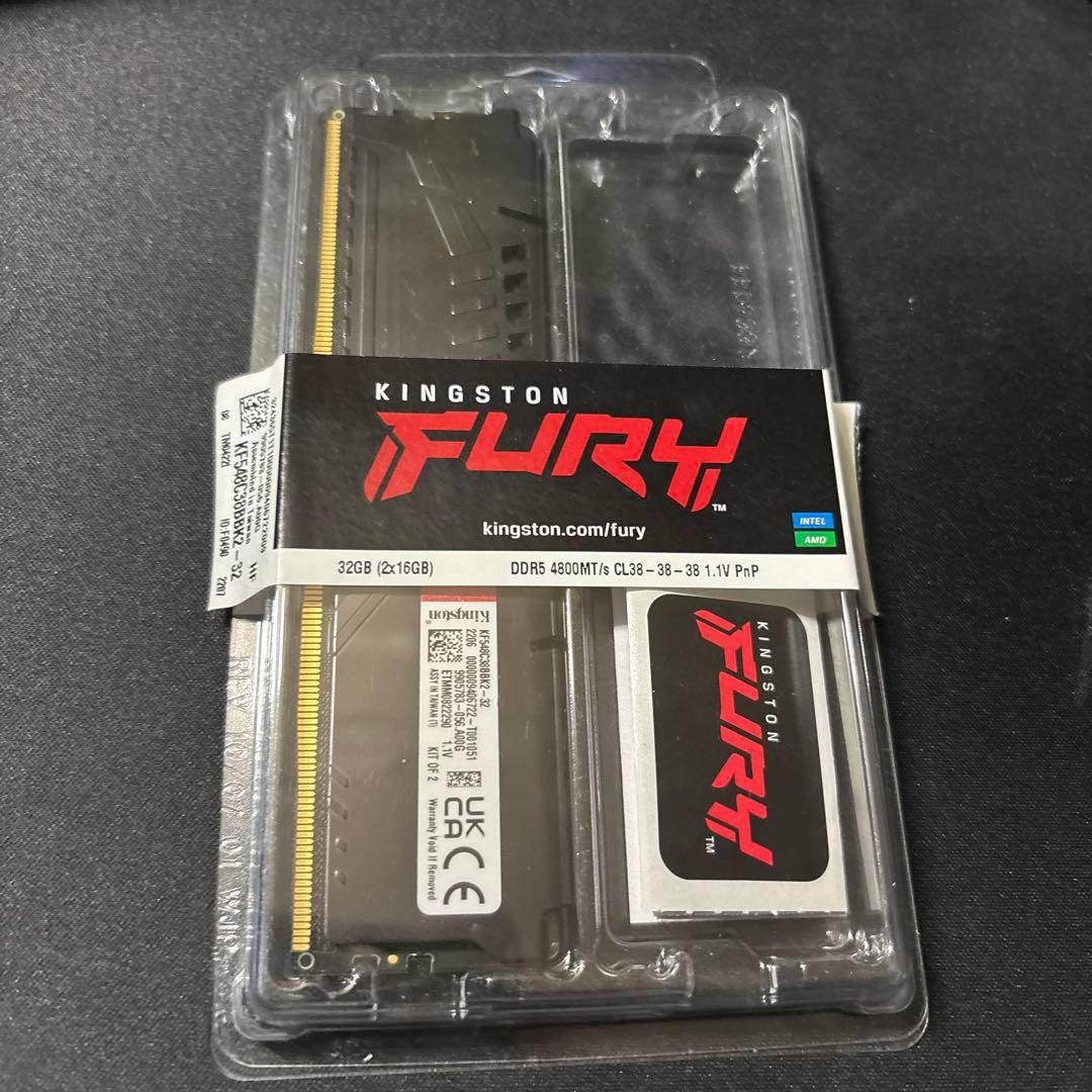 Kingston FURY PC用メモリ DDR5 4800 16GB 1枚