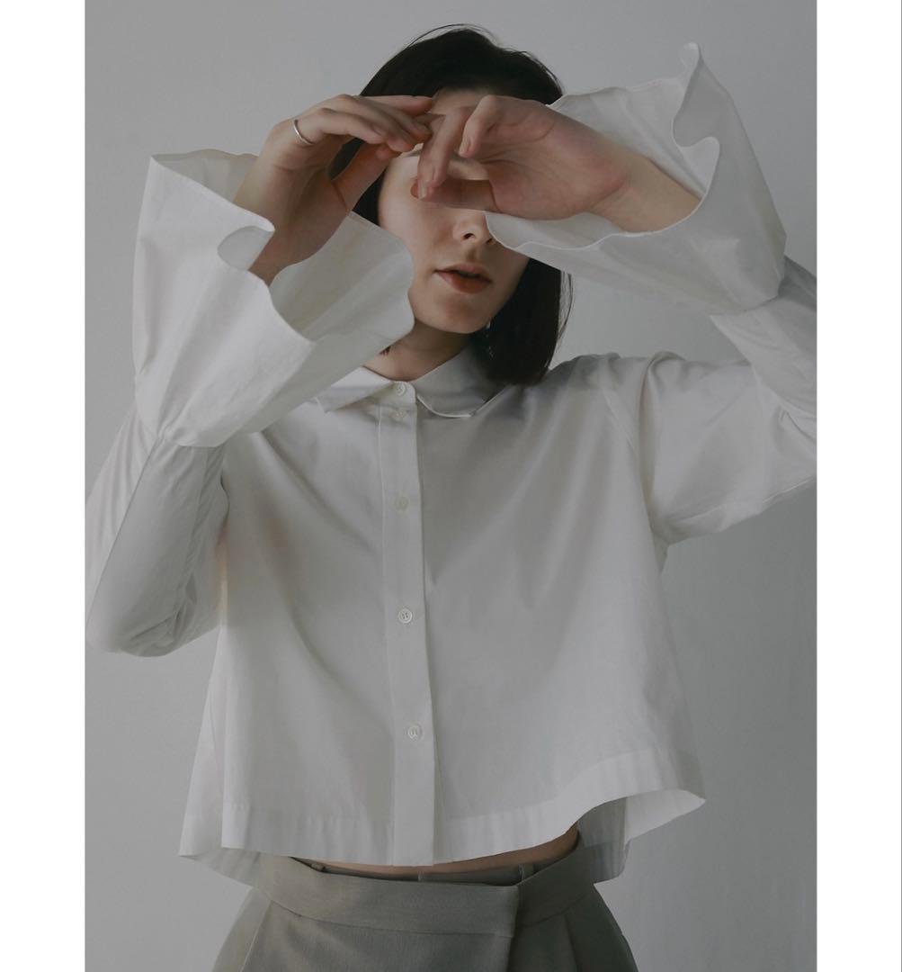 【新品未使用】MANOF 完売品　FRILL CUFF SHIRT　ホワイト