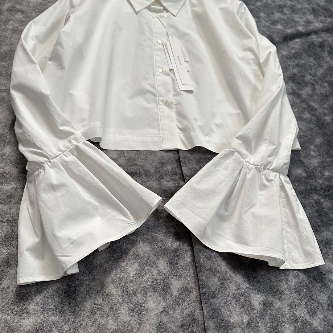 【新品未使用】MANOF 完売品　FRILL CUFF SHIRT　ホワイト
