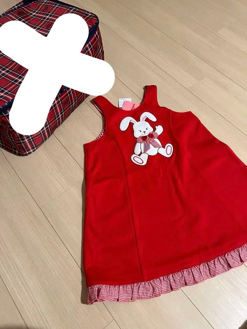 チエコサク　ミキハウス　ジャンパースカート