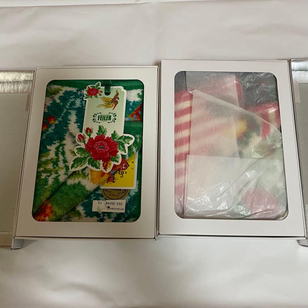 FEILER タオルハンカチ 2枚・ペットボトルホルダーセット 新品未使用