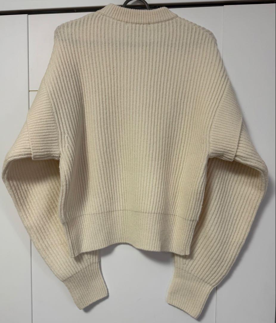 こ*き様 LOHEN ローヘン　レイヤードスリーブニット　 WHITE