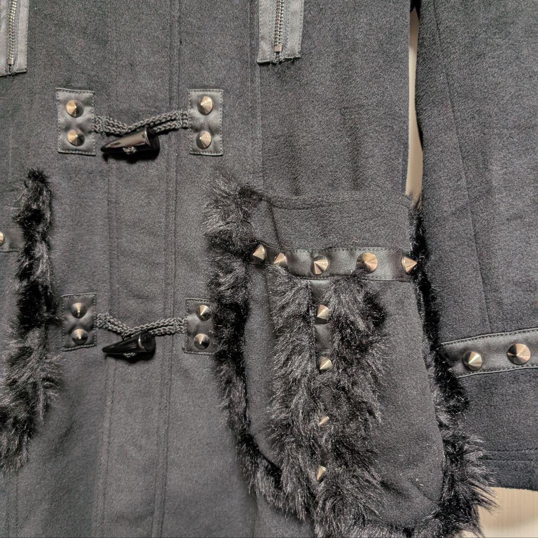 ALGONQUINS　ファー付き黒ダッフルコート