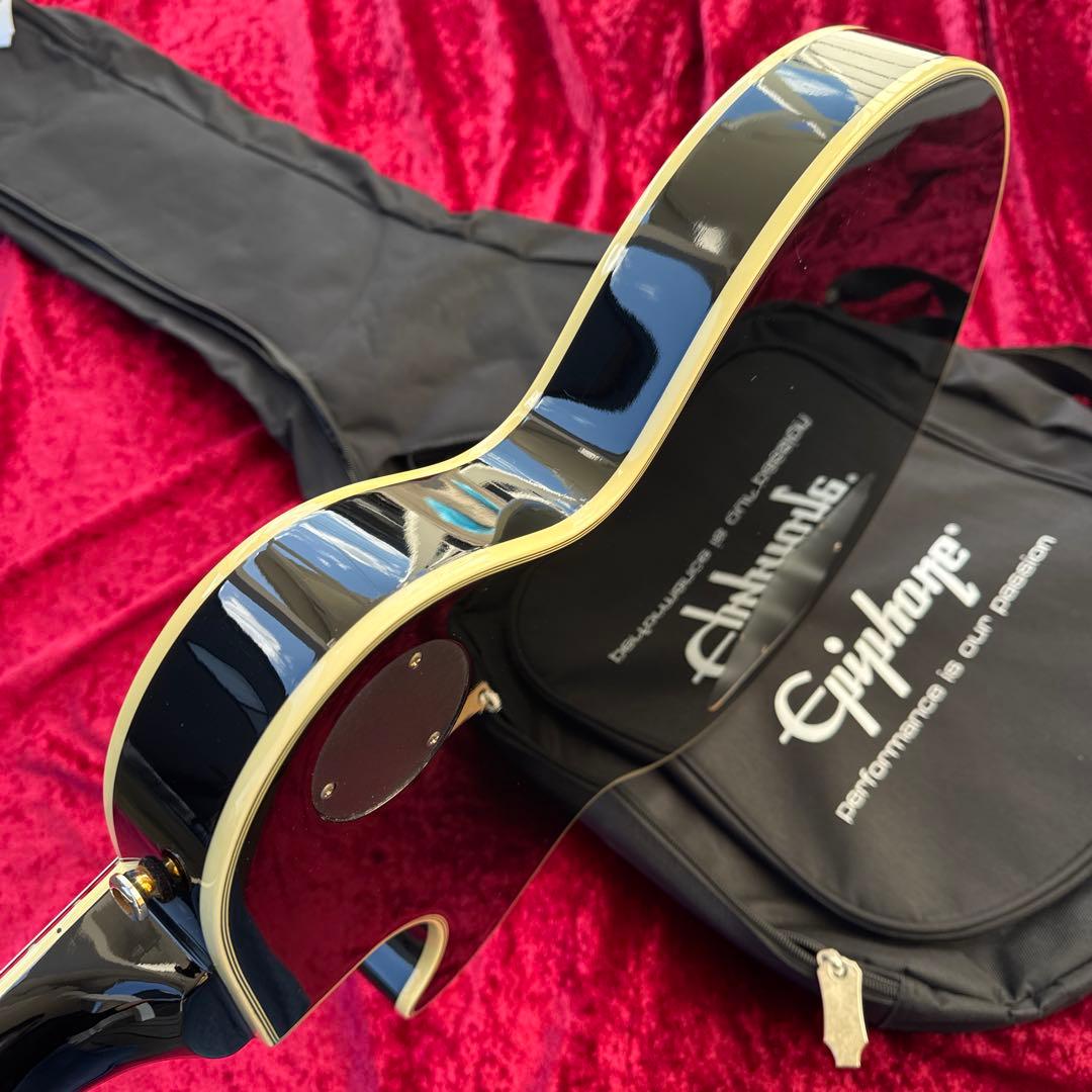 美品 メンテ済 Epiphone Les Paul CUSTOM Ebony