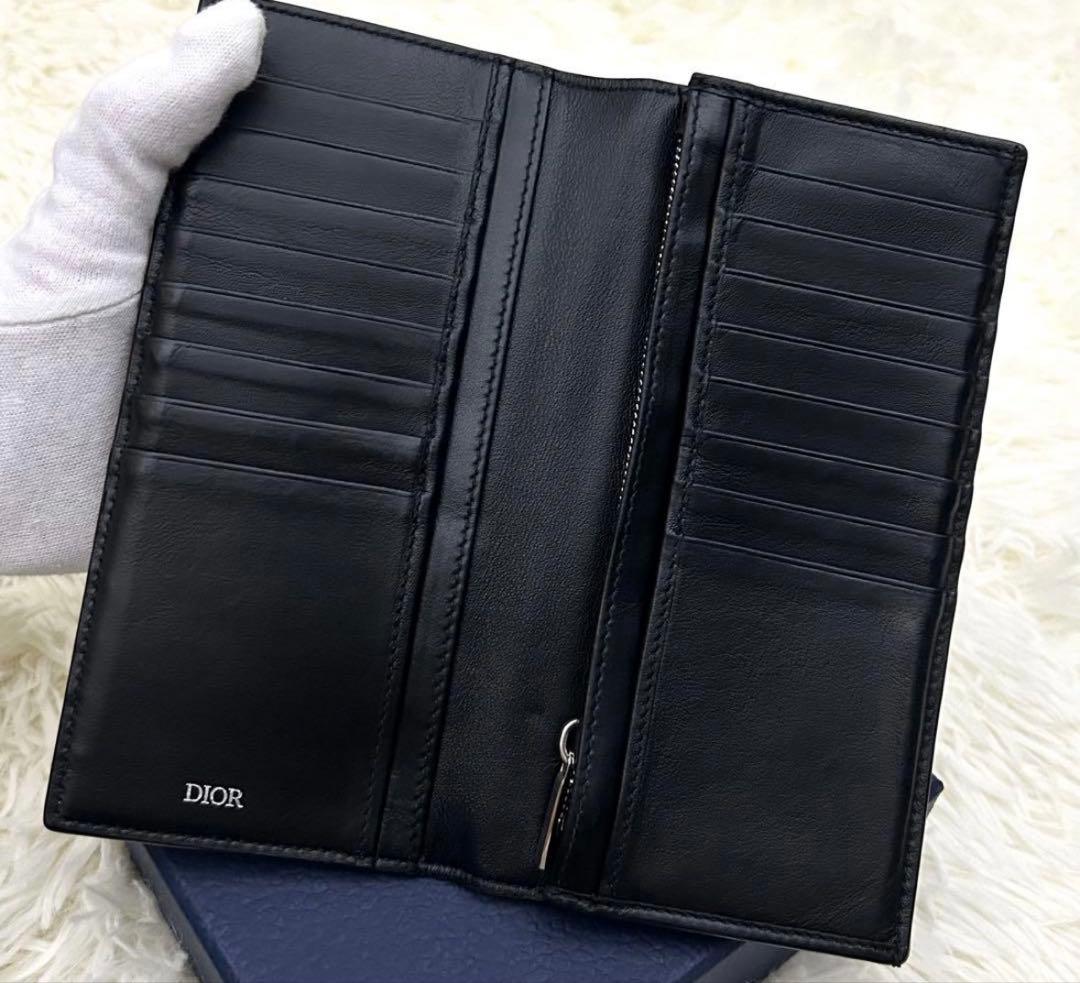 ChristianDior クリスチャンディオール レザー 長財布 ブラック