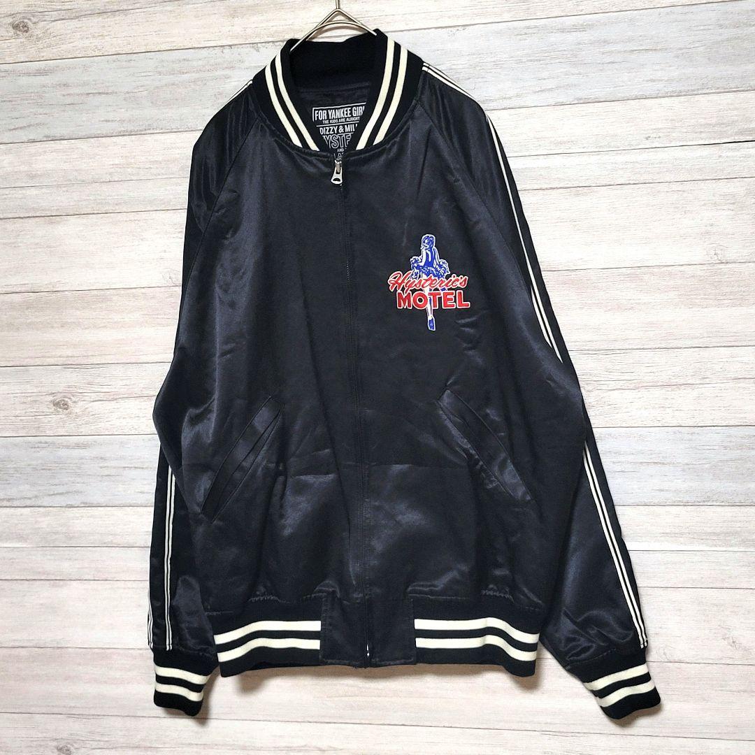 【美品L】HYSTERIC GLAMOUR スカジャン 刺繍 MOTEL