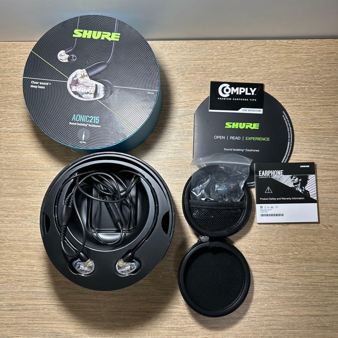 Q3800 SHURE シュア イヤホン AONIC 215 有線