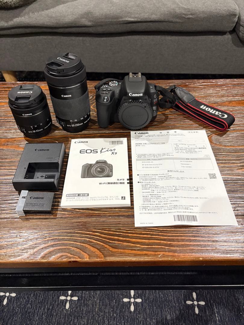 極美品 Canon EOS Kiss X9 ダブルズームキット 箱付属品あり