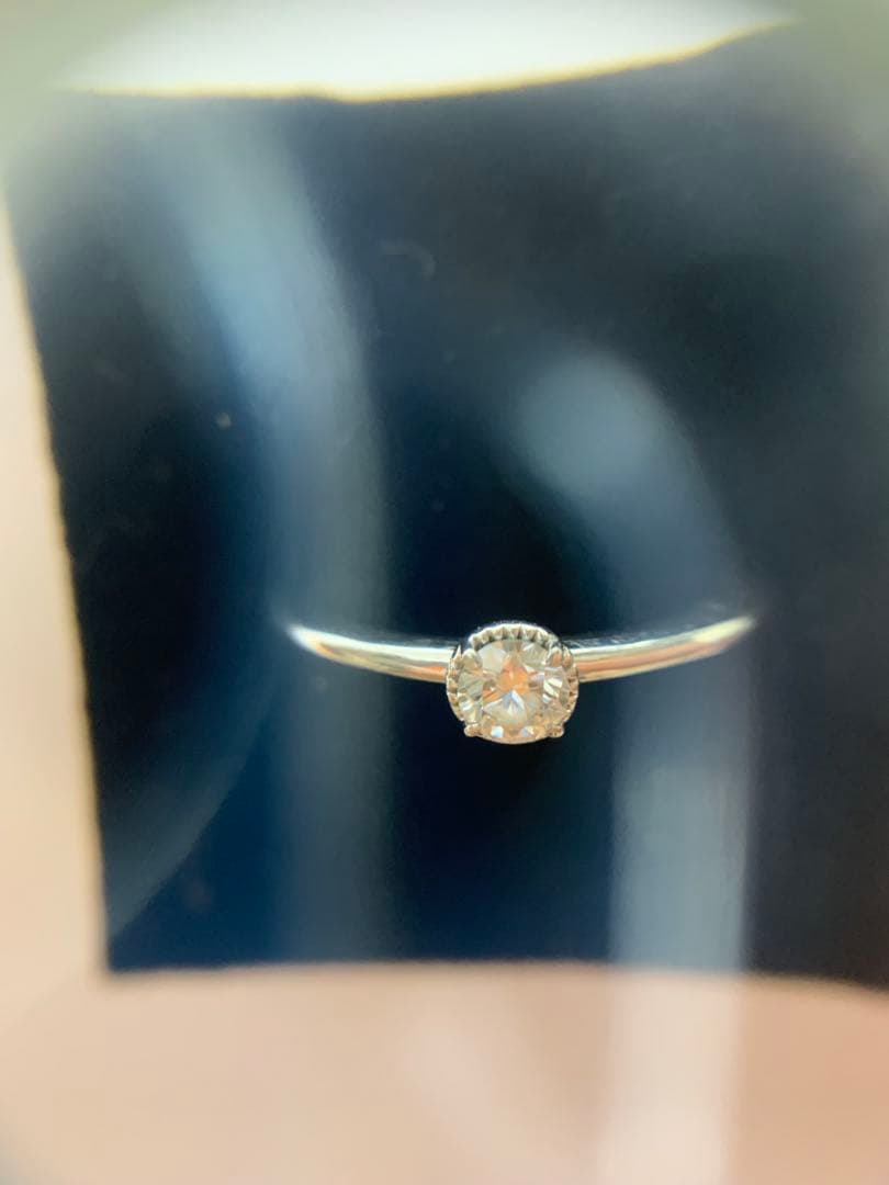 【研磨済】　フォーエバーマーク　 天然ダイヤモンドリング　プラチナ900