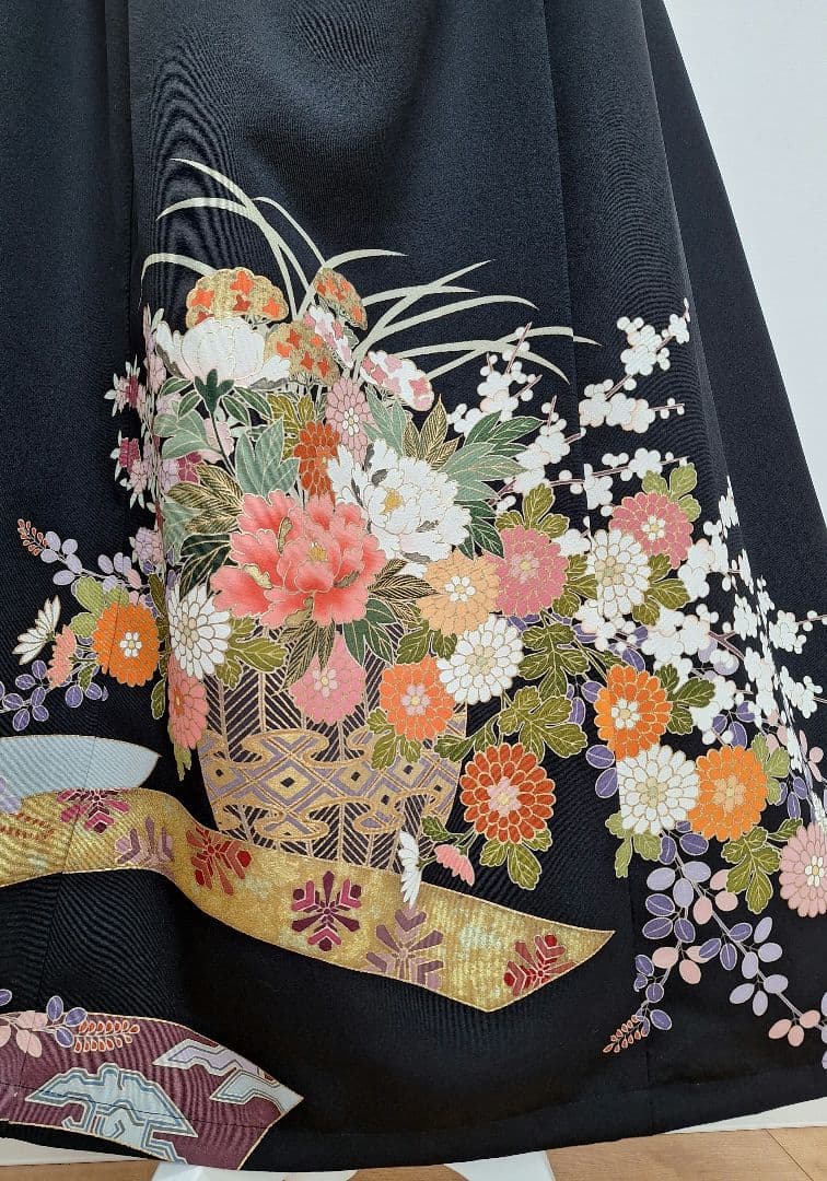 着物リメイクワンピース3695