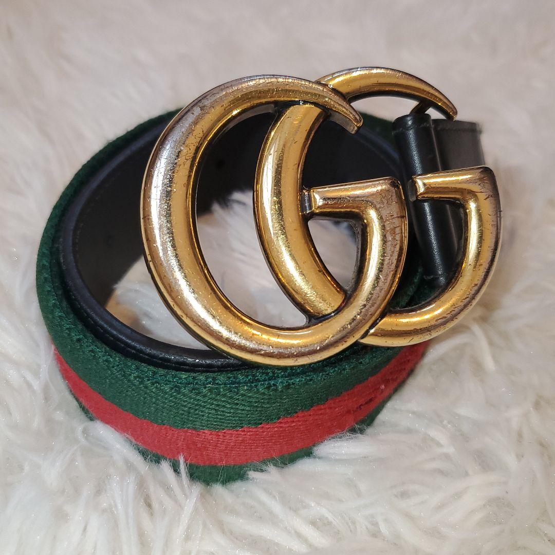 ⭐良品⭐GUCCI ggマーモント シェリーライン ベルト