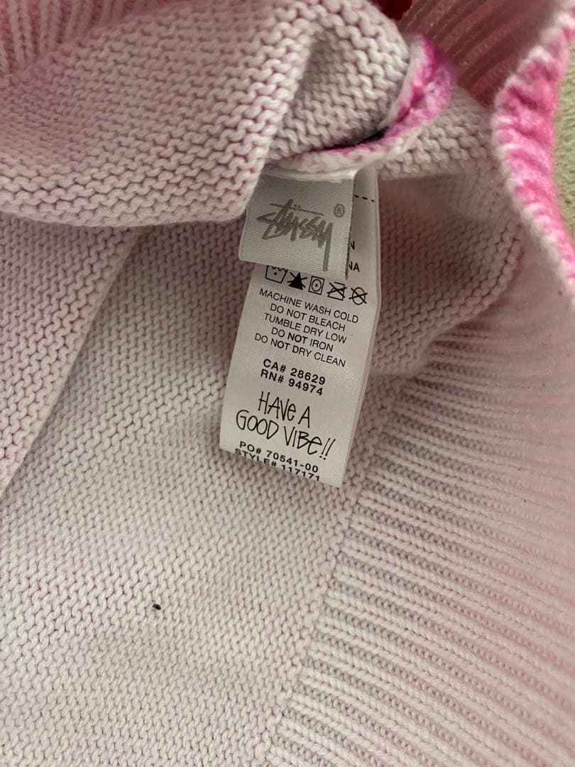 stussy printed fur sweater Lサイズ