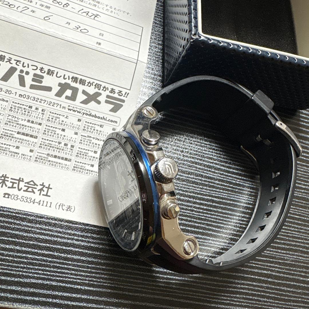 EDIFICE クロノグラフ ラバーベルト 5325 EQW-A1200