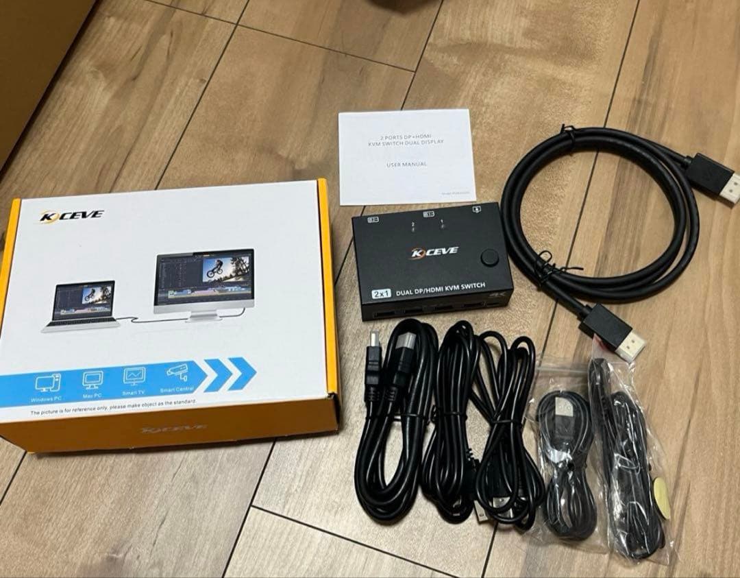 ✨即購入ok✨デュアルモニター HDMI KVM 切替器 4K@60Hz
