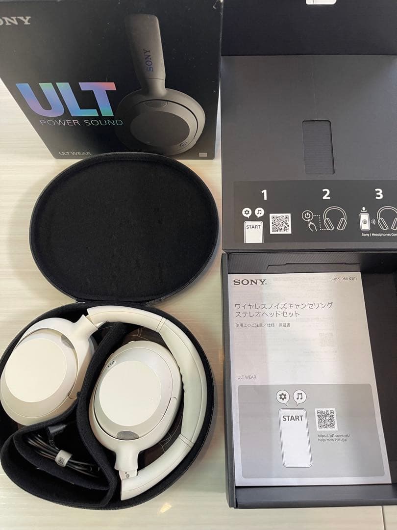 SONY ULT WEAR WH-ULT900N ホワイト　外箱+付属品完備