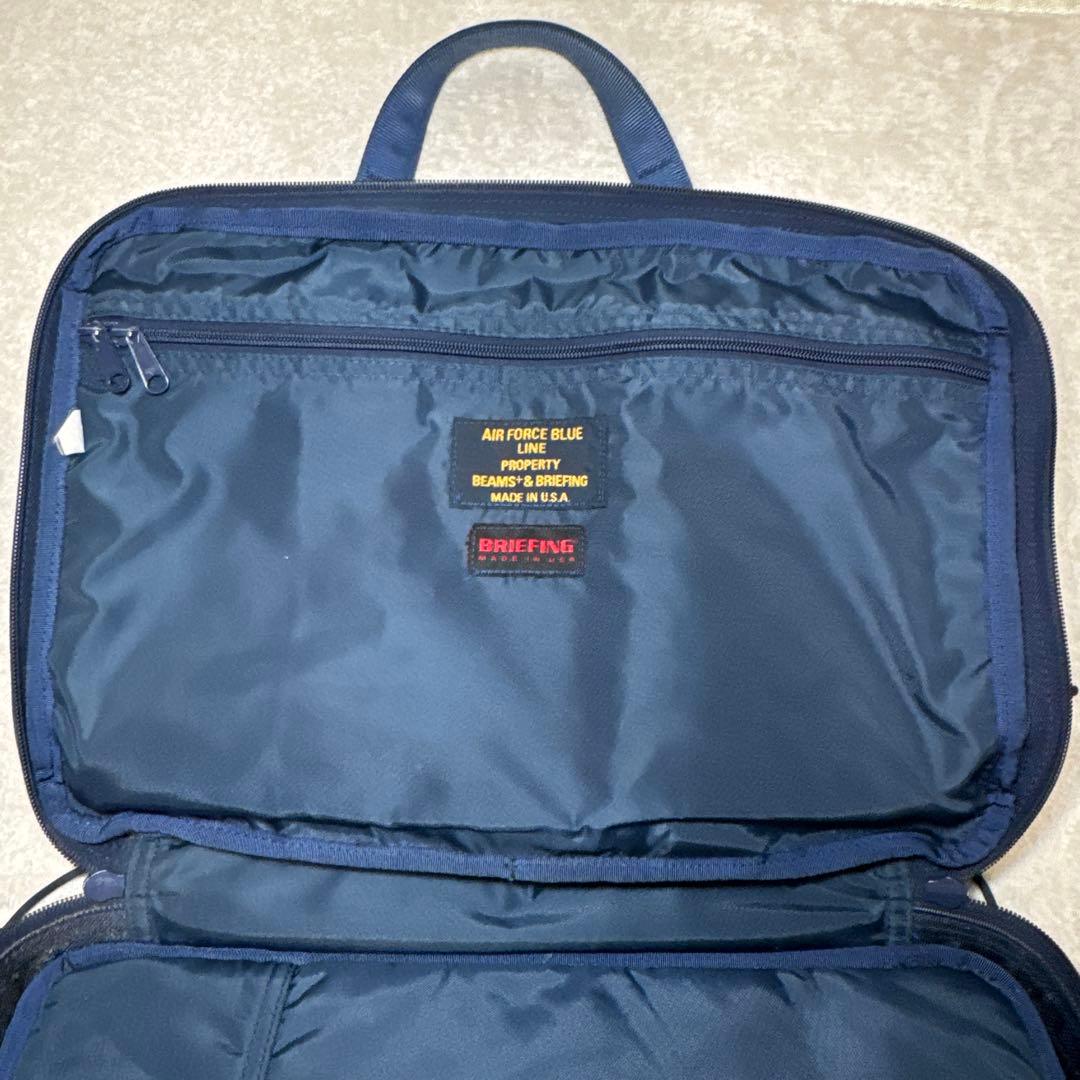 83 美品　ブリーフィング　BRIEFING 3way ブルー　ビジネスバッグ