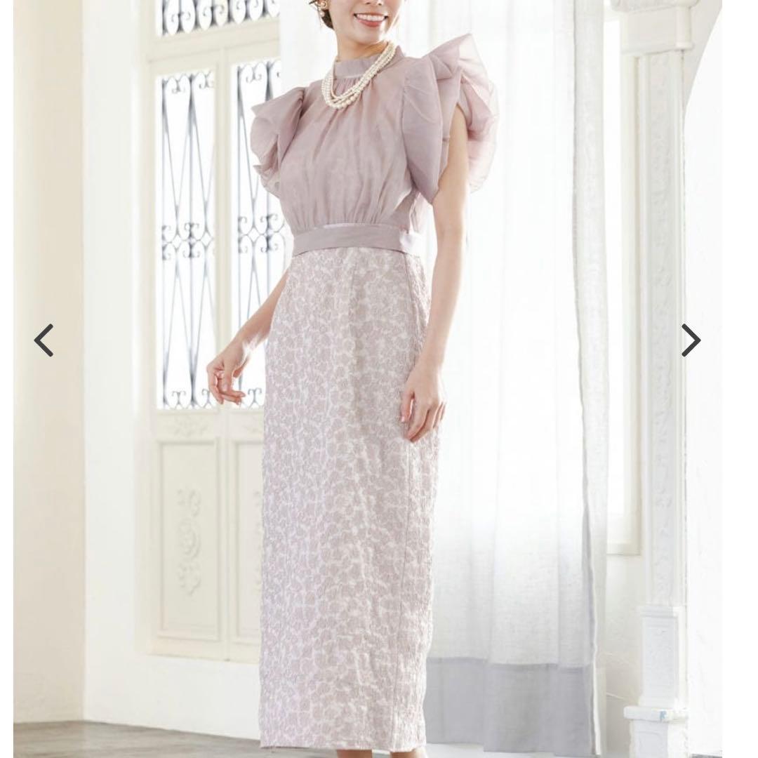 SNIDEL ボレロセットジャガードドレス　1